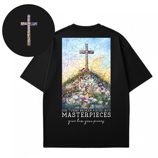 God's Turns the Broken into Masterpieces- T-shirt
