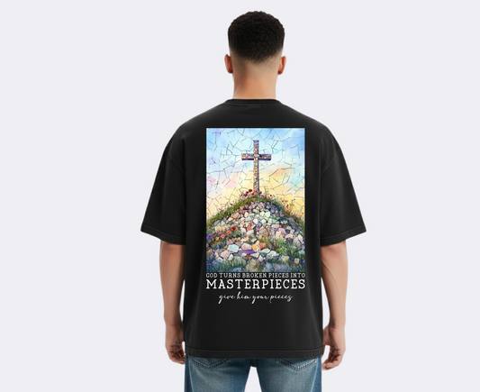 God's Turns the Broken into Masterpieces- T-shirt