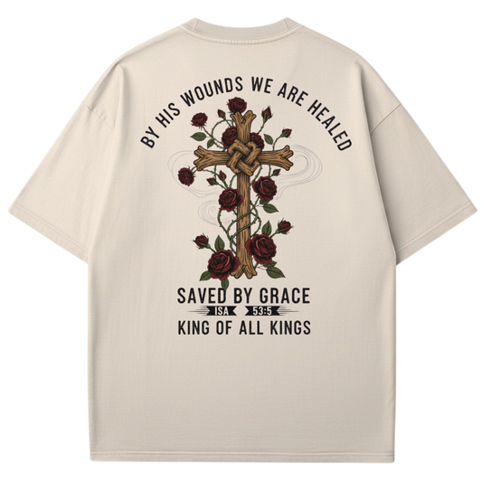By His Wounds We are Healed - Christian T-shirt
