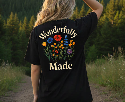 Wonderfully Made - Christian T-shirt