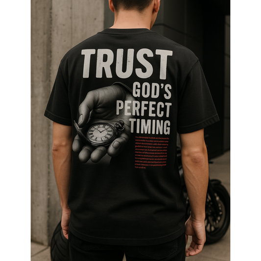 Trust God's Perfect Timing - Christian T-shirt