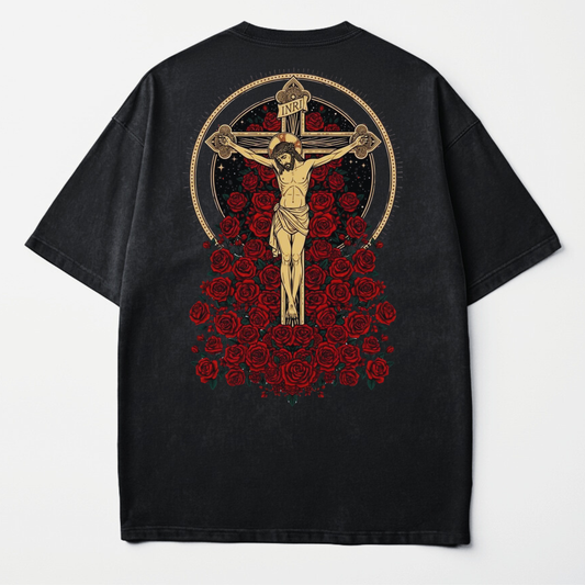 Jesus Crucifix and Roses
