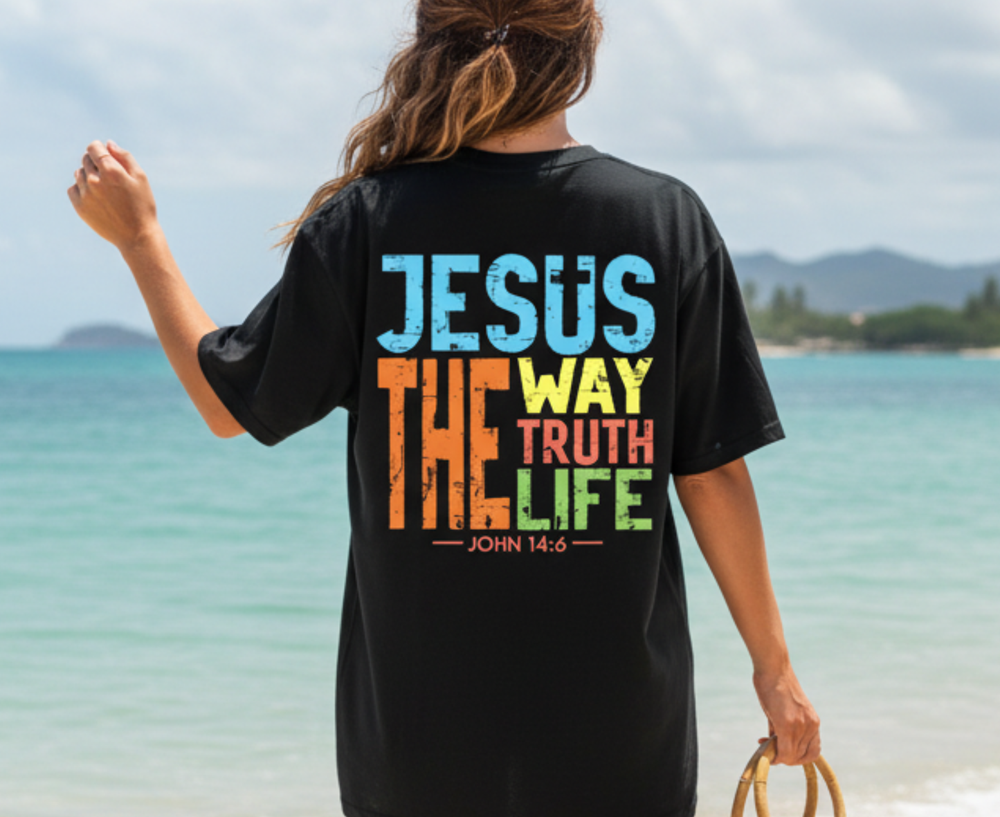 Jesus The Way The Truth The Life - Printed T-Shirt