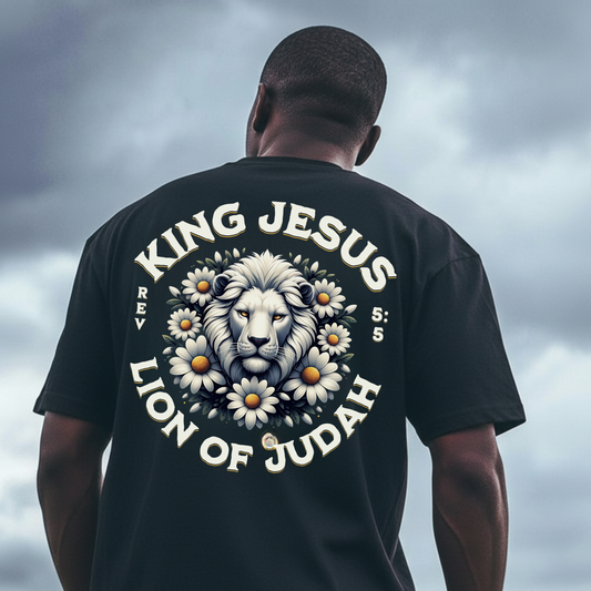 King Jesus Lion of Judah - Printed T-shirt