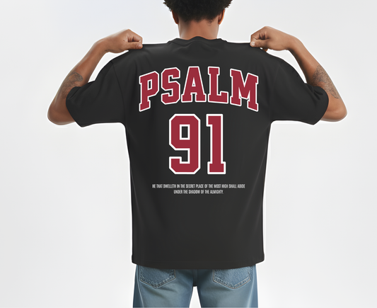He That Dwells In The Shadow Of The Almighty Psalms 91  - Printed T-shirt