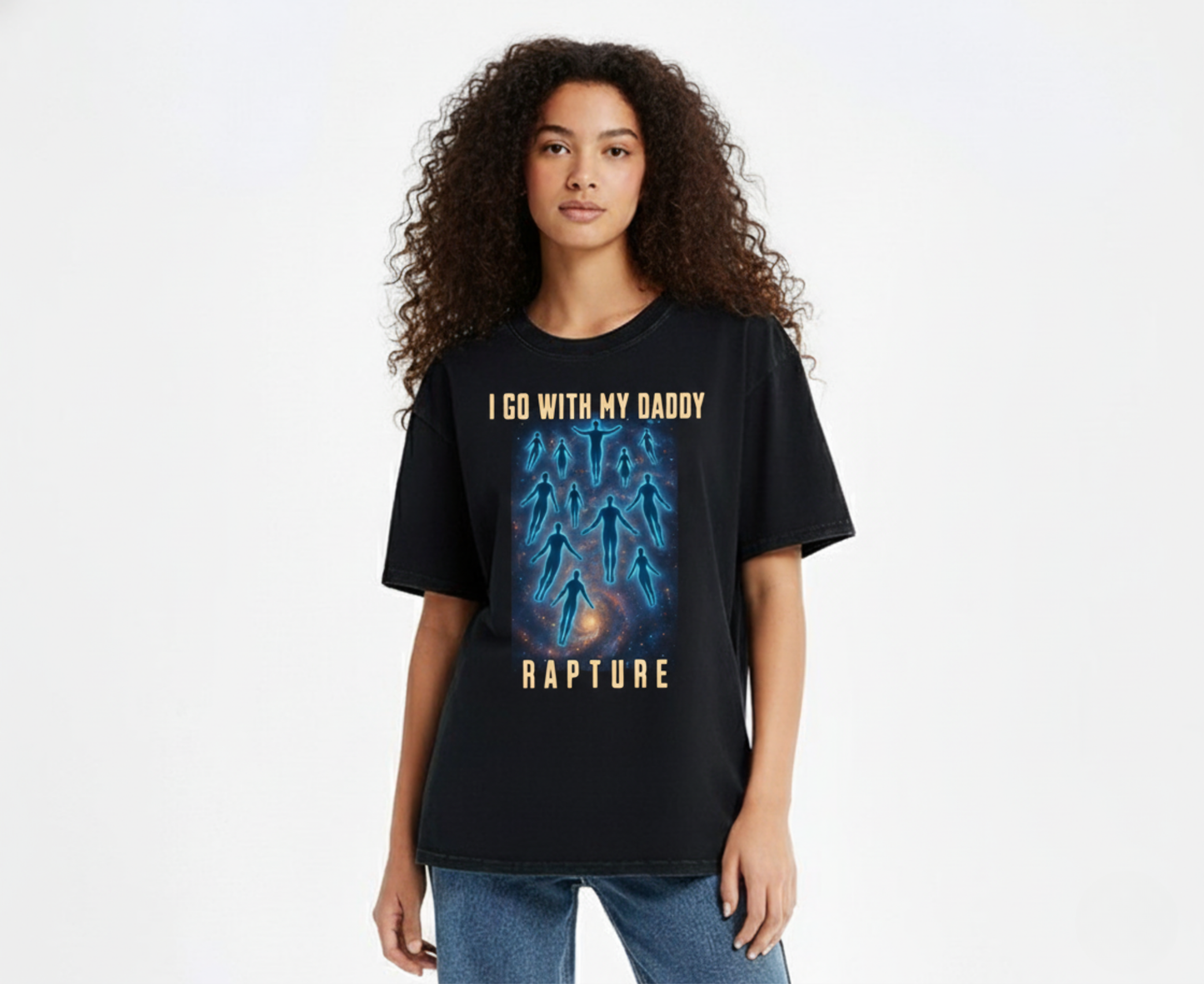 I Go With My Daddy Rapture  - Printed T-shirt