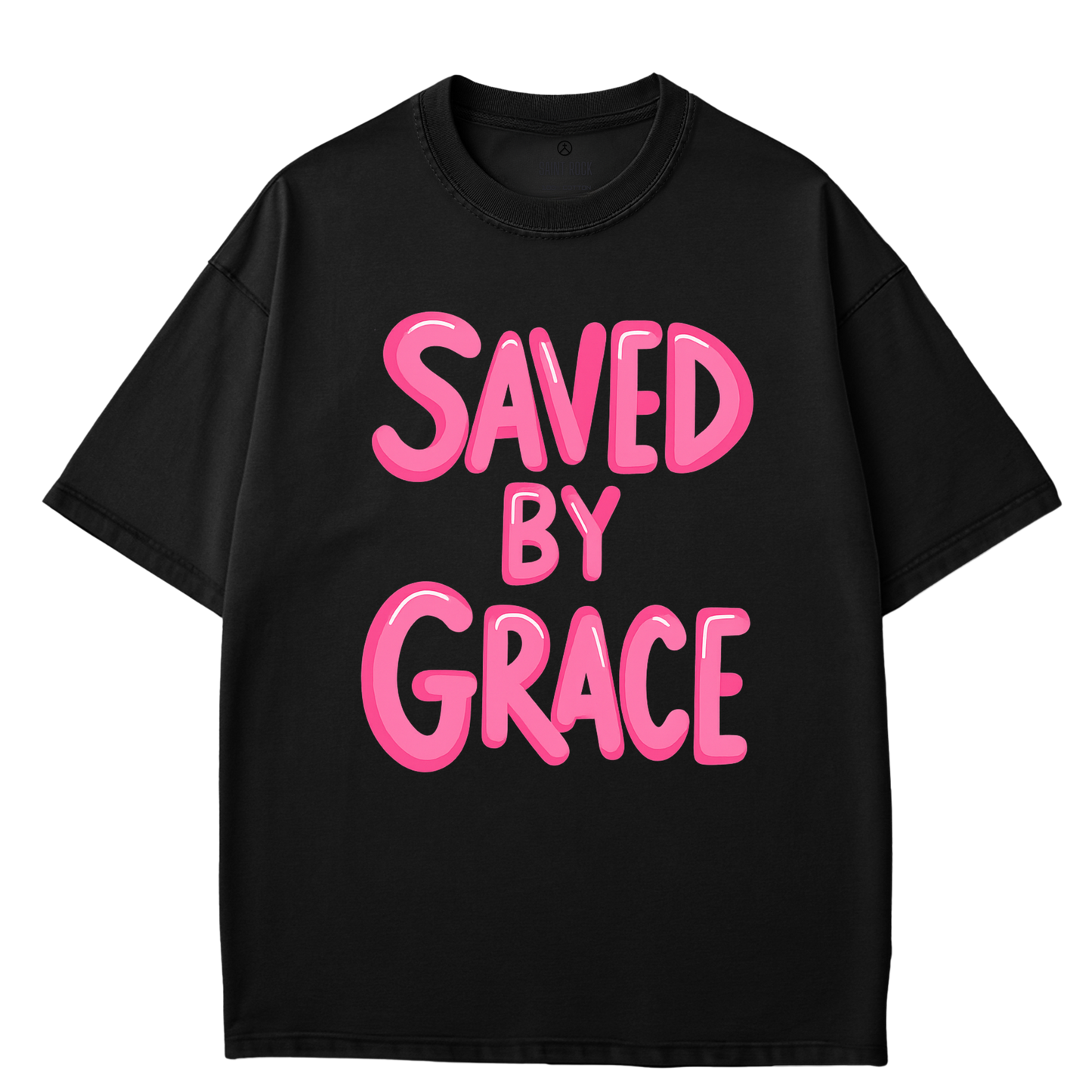 Saved By Grace Pink Bubble - T-Shirt