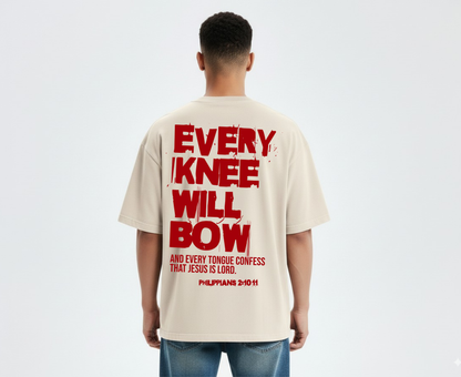 Every Knee Will Bow Christian- T-shirt