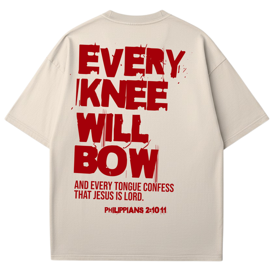 Every Knee Will Bow Christian- T-shirt