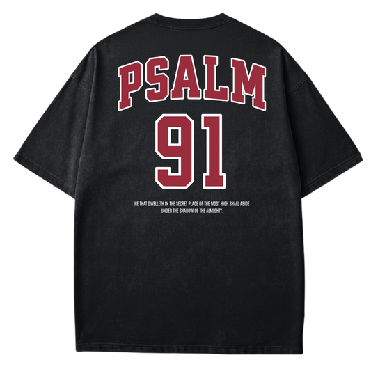 He That Dwells In The Shadow Of The Almighty Psalms 91  - Printed T-shirt